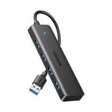 OŠTEĆENA AMBALAŽA - USB HUB UGREEN, USB A 3.0, 4-portni USB 3.0, sivi
