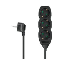 Kabel produžni DPM SPP07, 3-mjesta, 1.5m, kabel 3x1.5mm2, crni