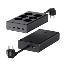Kabel produžni UGREEN S622, 6-mjesta s prekidačem, USB C, 3x USB A, 1.5m, crni Kabel produžni UGREEN S622, 6-mjesta s prekidačem, USB C, 3x USB A, 1.5m, crni