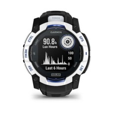 Pametni sportski sat GARMIN Instinct 3 Solar, 010-02935-03, 50mm, bijeli s crno plavim remenom