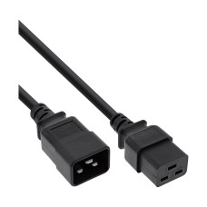Kabel mrežni IEC C19/C20 3-Pin, INLINE, 3x1.5 mm2, 2m, polybag