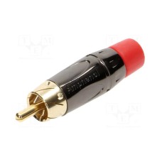Konektor AMPHENOL ACPL-CRD, RCA (M), crveni