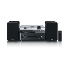 Gramofon LENCO MC-760BK, CD Player, FM, DAB+, Bluetooth 5.3, USB C, 3.5mm, vanjski zvučnici, LCD zaslon, crni
