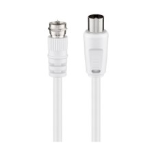 Kabel GOOBAY 11728, antenski F (M) na antenski F (M), 5m, bijeli, bulk