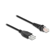Kabel DELOCK, RJ50 (M) na USB A 2.0 (M), za barkod skener, 2m, crni, polybag Kabel DELOCK, RJ50 (M) na USB A 2.0 (M), za barkod skener, 2m, crni, polybag