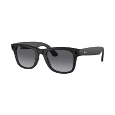Pametne naočale Ray-Ban META Wayfarer (Gen 2) s kamerom i zvukom, mat crne s grafitnim polariziranim lećama