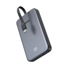 Prijenosno napajanje powerbank UGREEN, 10.000 mAh, USB C, USB A, integrirani USB C kabel, Power Delivery 2.0, Quick Charge 3.0, crno Prijenosno napajanje powerbank UGREEN, 10.000 mAh, USB C, USB A, integrirani USB C kabel, Power Delivery 2.0, Quick Charge 3.0, crno