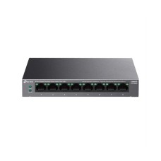 Switch TP-LINK LS108GP, 8-portni, RJ45, 8x PoE+, sivi