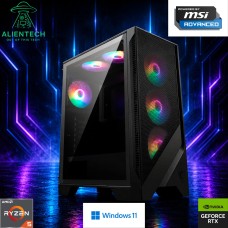 Gaming računalo ALIENTECH Zealot Powered by MSI Advanced, Ryzen 5 5600, 16GB, 1TB SSD, GeForce RTX 5060, Windows 11P